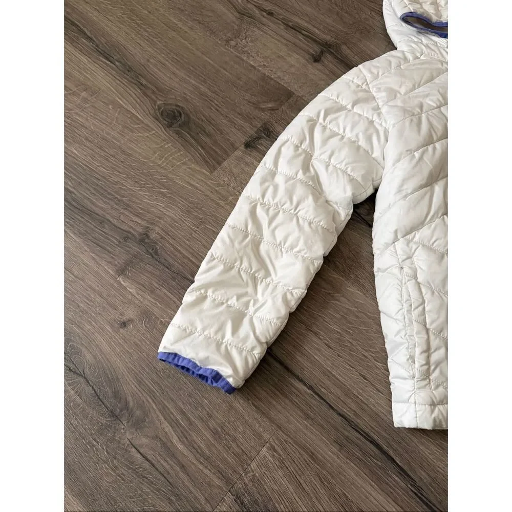 Columbia  Girls' Powder Lite Puffer white /purple size 10/12